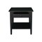 International Concepts Rectangle Spencer End Table, 24 W, 24 in L, 25 in H, Wood, Black OT46-8E - alternate 4